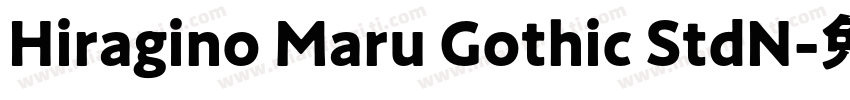 Hiragino Maru Gothic StdN字体转换